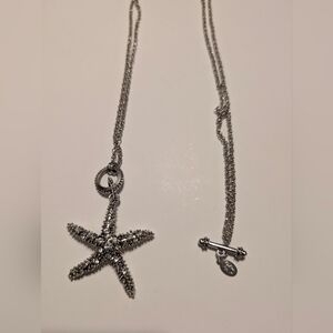 Cookie Lee Silver Starfish Pendant Necklace